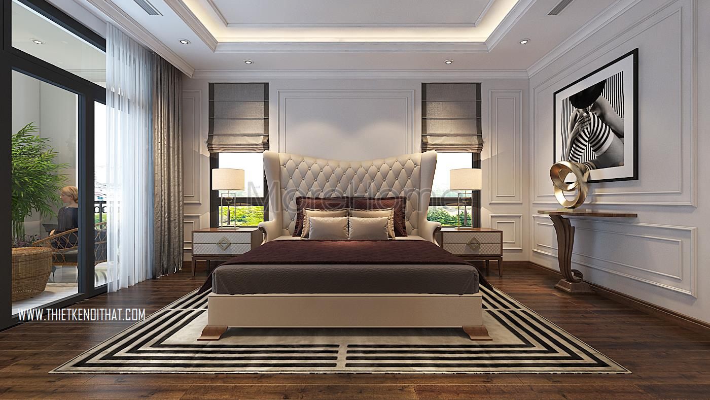 Thiết kế nội thất biệt thự hiện đại kết hợp tân cổ điển Vinhomes GreenBay